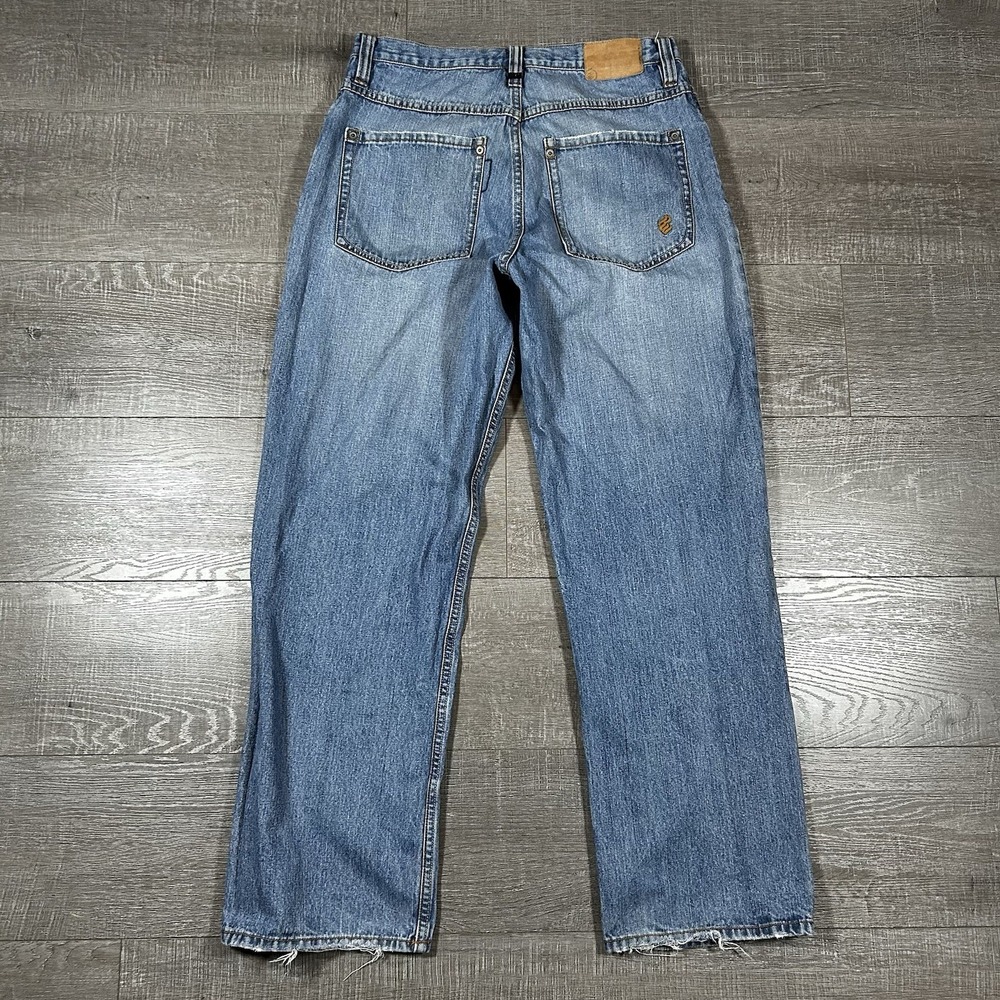 Rocawear Vintage Baggy Jeans Mens 34x33 Blue Denim Y2K Wide Leg Streetwear Good